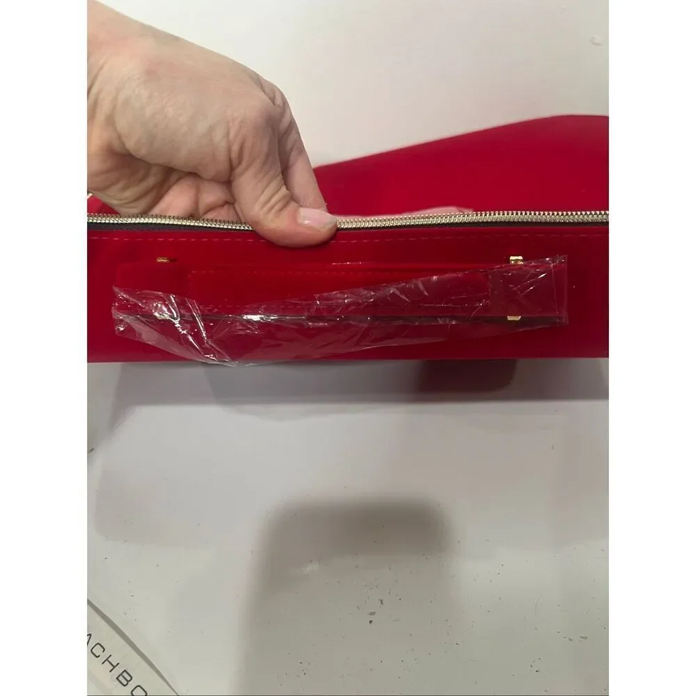 Estee Lauder Red Velvet train Case New Cosmetics